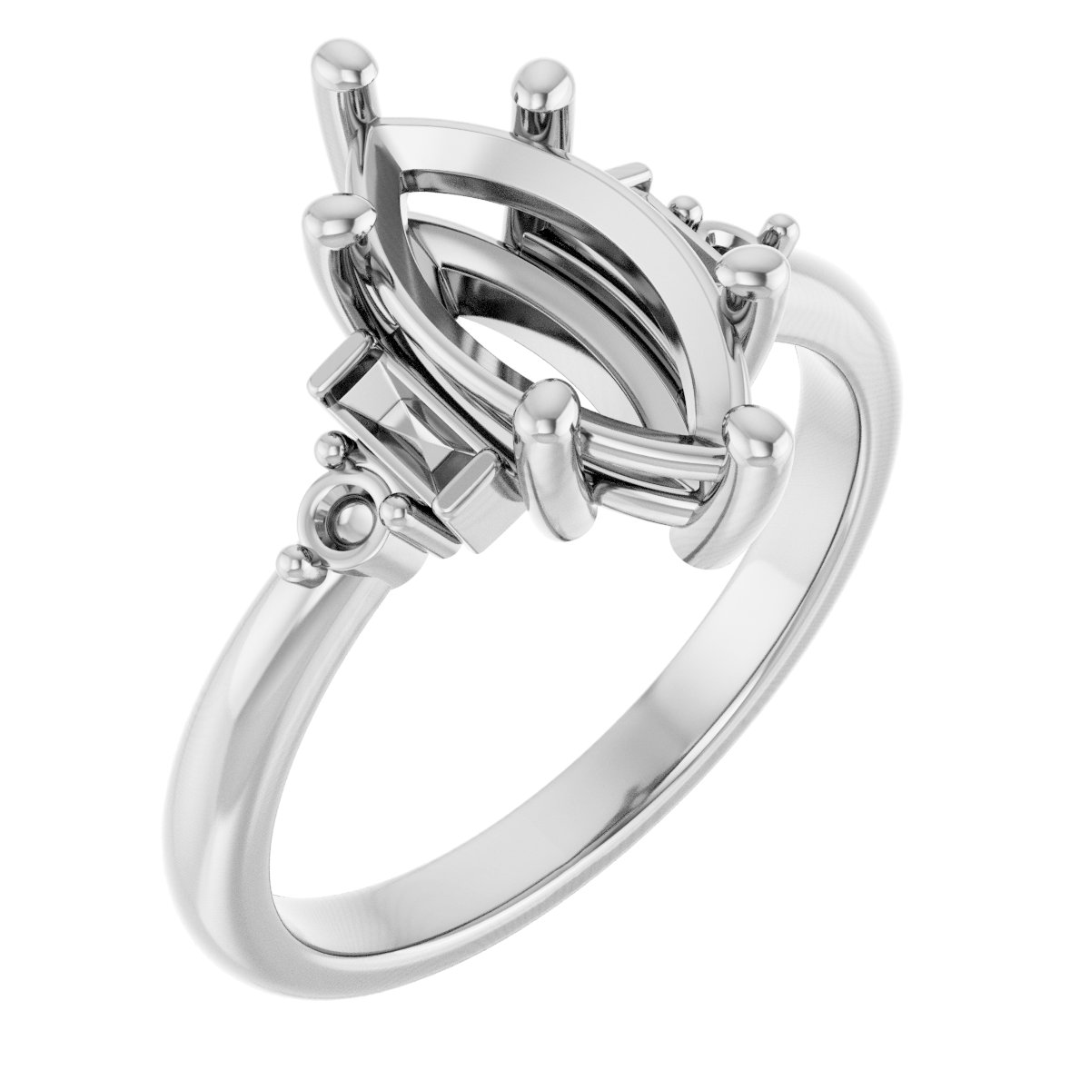 Accented Engagement Ring