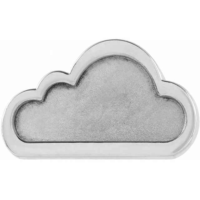 Sterling Silver Tiny Cloud Right Earring
