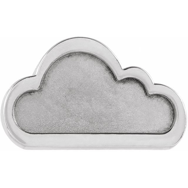 Sterling Silver Tiny Cloud Left Earring
