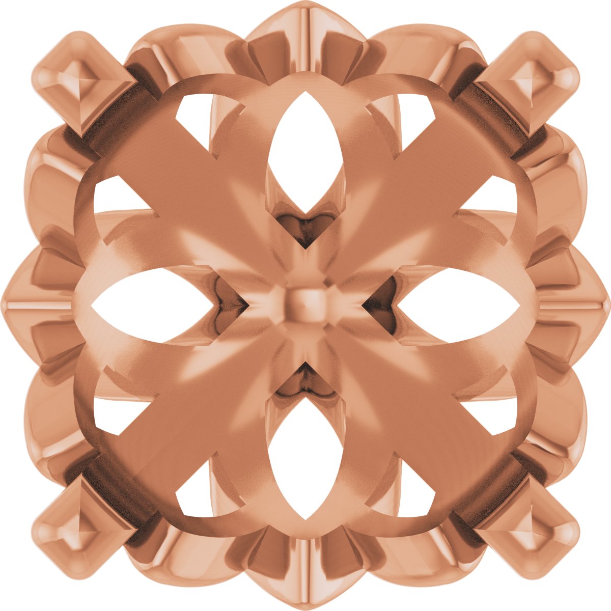 Round 4-Prong Earring Setting