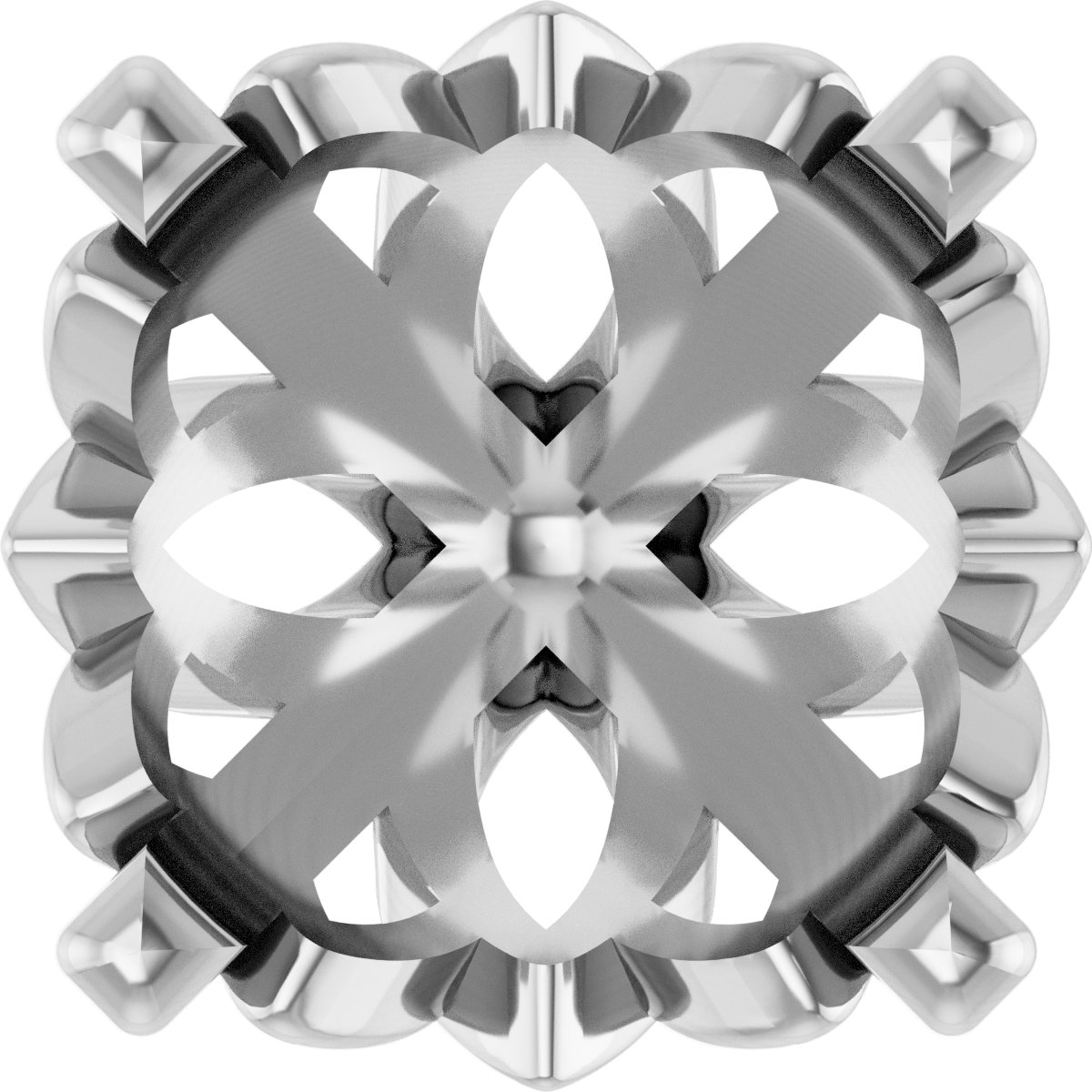 Round 4-Prong Earring Setting