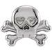 Sterling Silver Petite Skull & Crossbones Earring