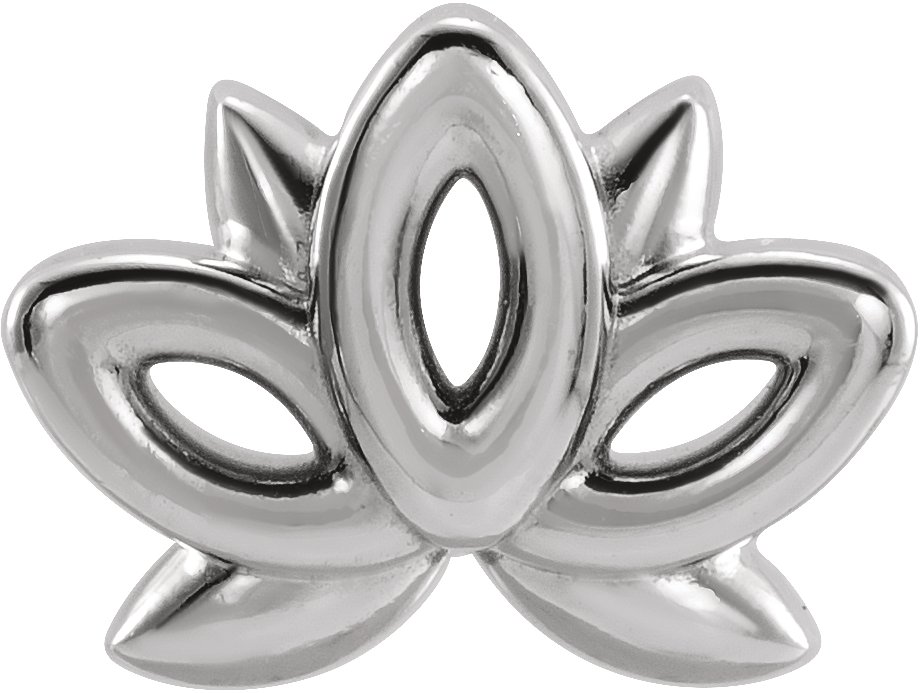 Sterling Silver Lotus Earring