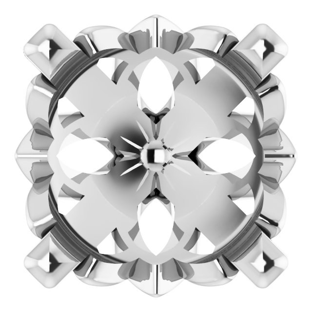 Round 4-Prong Earring Setting