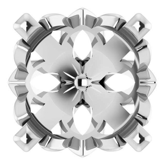Round 4-Prong Earring Setting