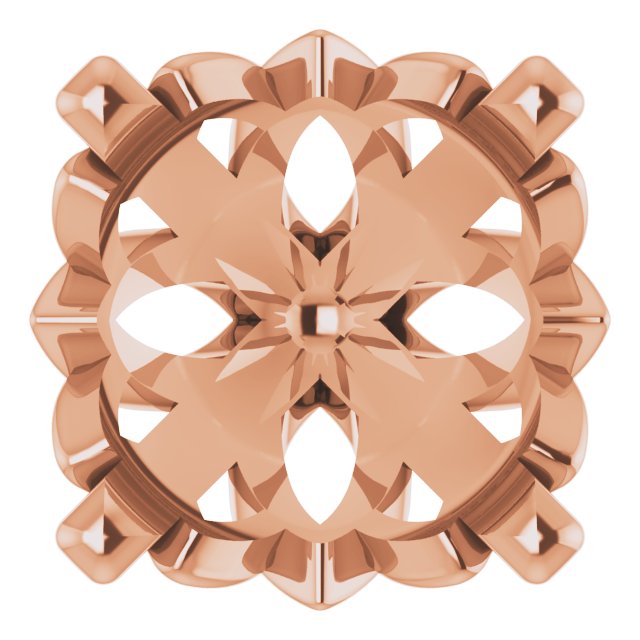 Round 4-Prong Earring Setting