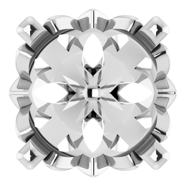 Round 4-Prong Earring Setting