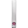 14K White Pink Tourmaline Family Engravable Bar Slide Pendant Ref. 16233284