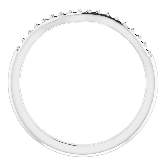 Band Mounting for 9x7 mm Emerald Ring view 2