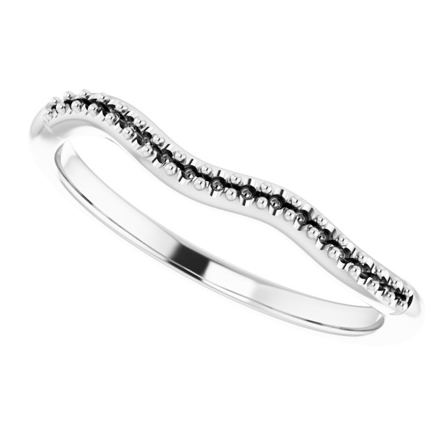 Band Mounting for 9x7 mm Emerald Ring view 5