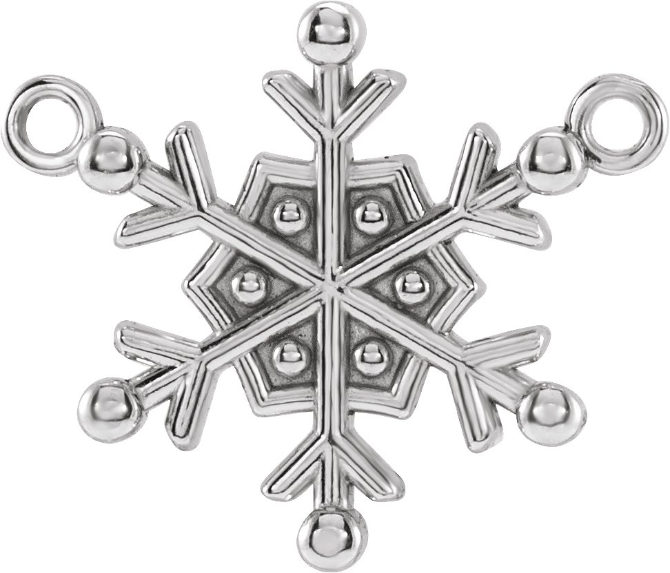 Petite Snowflake Necklace or Center