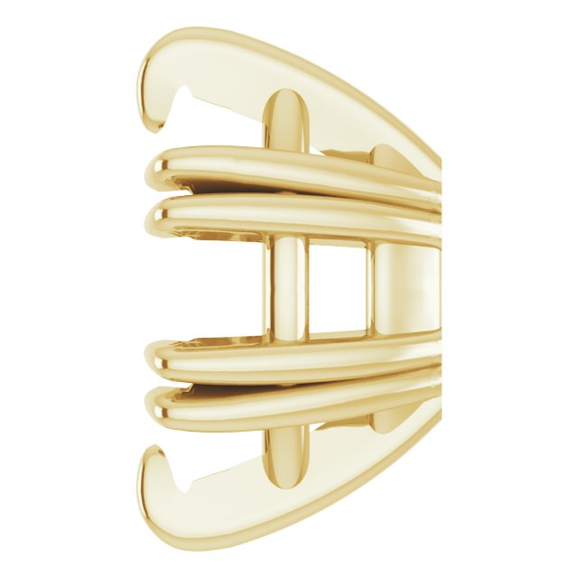Pre-Notched Double-Claw Earring Setting
