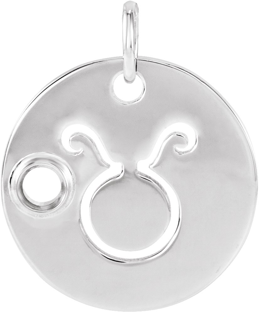 Zodiac Disc Necklace or Pendant