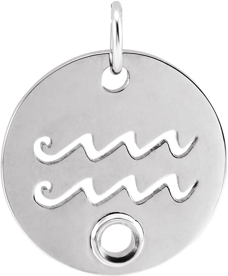 Zodiac Disc Necklace or Pendant