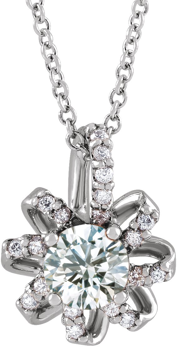 Halo-Style Necklace or Pendant