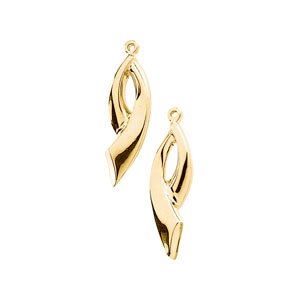 14K Yellow Left Earring Jacket  