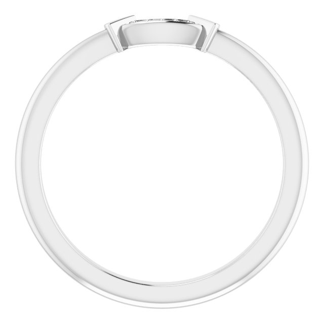 Band Mounting for 7 mm Square Ring view 2