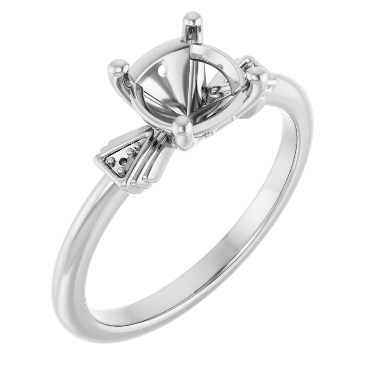 Accented Engagement Ring