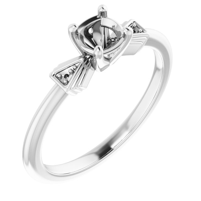 Accented Engagement Ring