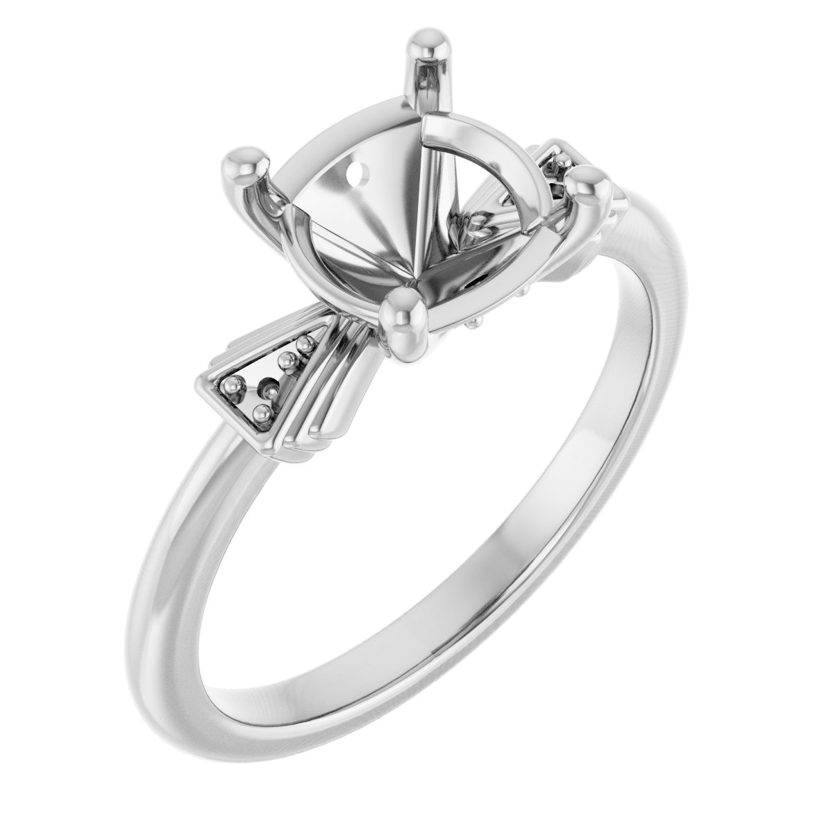 Accented Engagement Ring