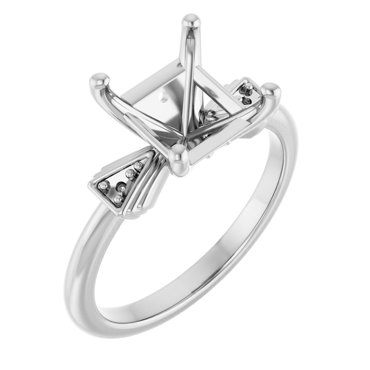 Accented Engagement Ring