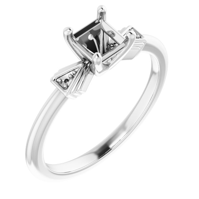 Accented Engagement Ring