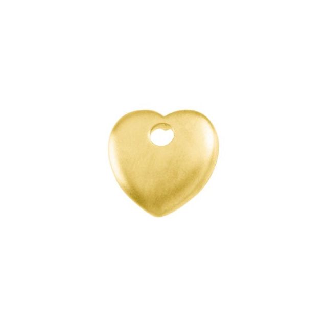 10K Yellow Heart Pendant