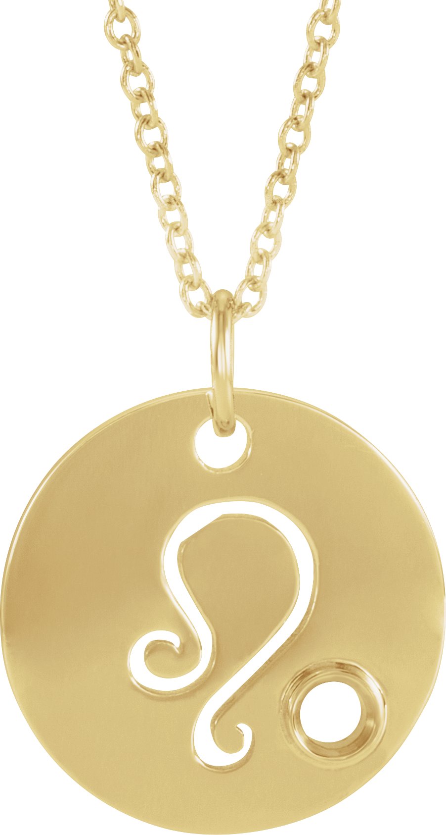 Zodiac Disc Necklace or Pendant