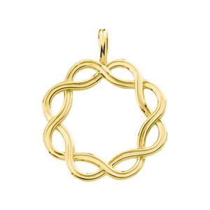 Infinity-Inspired Circle Pendant