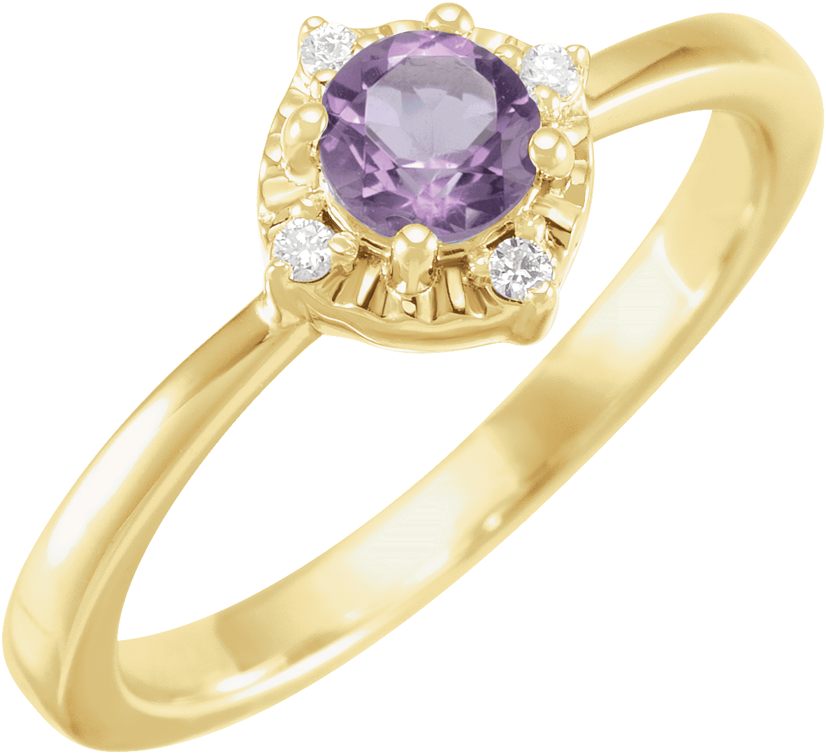 amethyst february birthstone ring