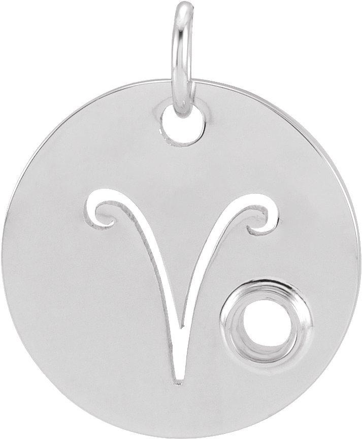 Zodiac Disc Necklace or Pendant