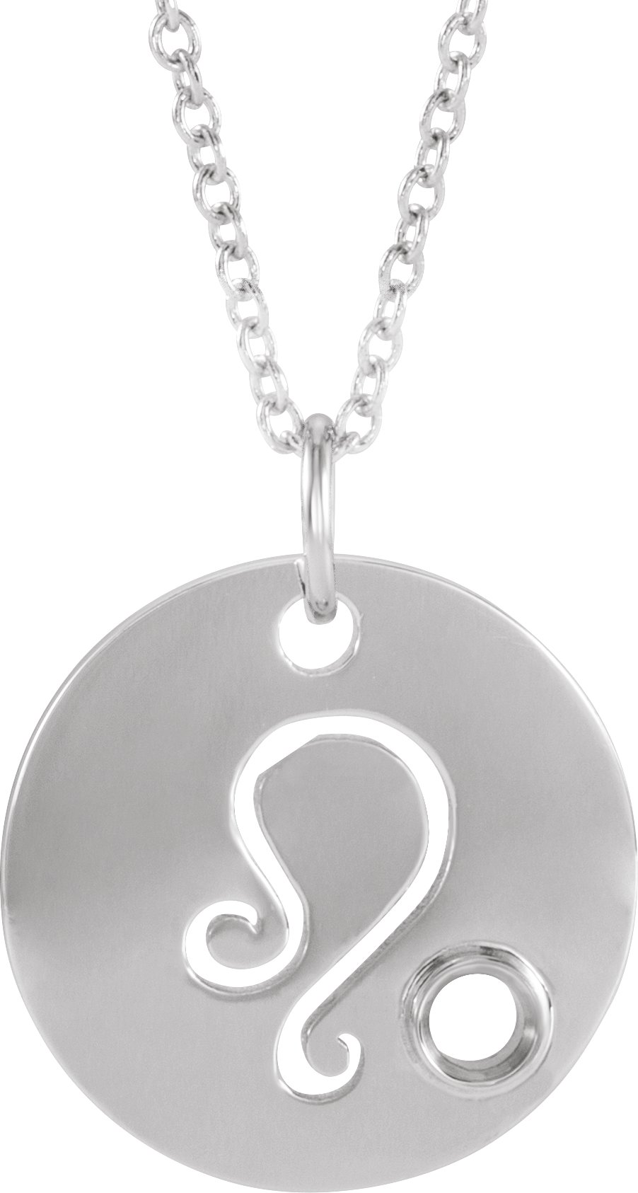 Zodiac Disc Necklace or Pendant