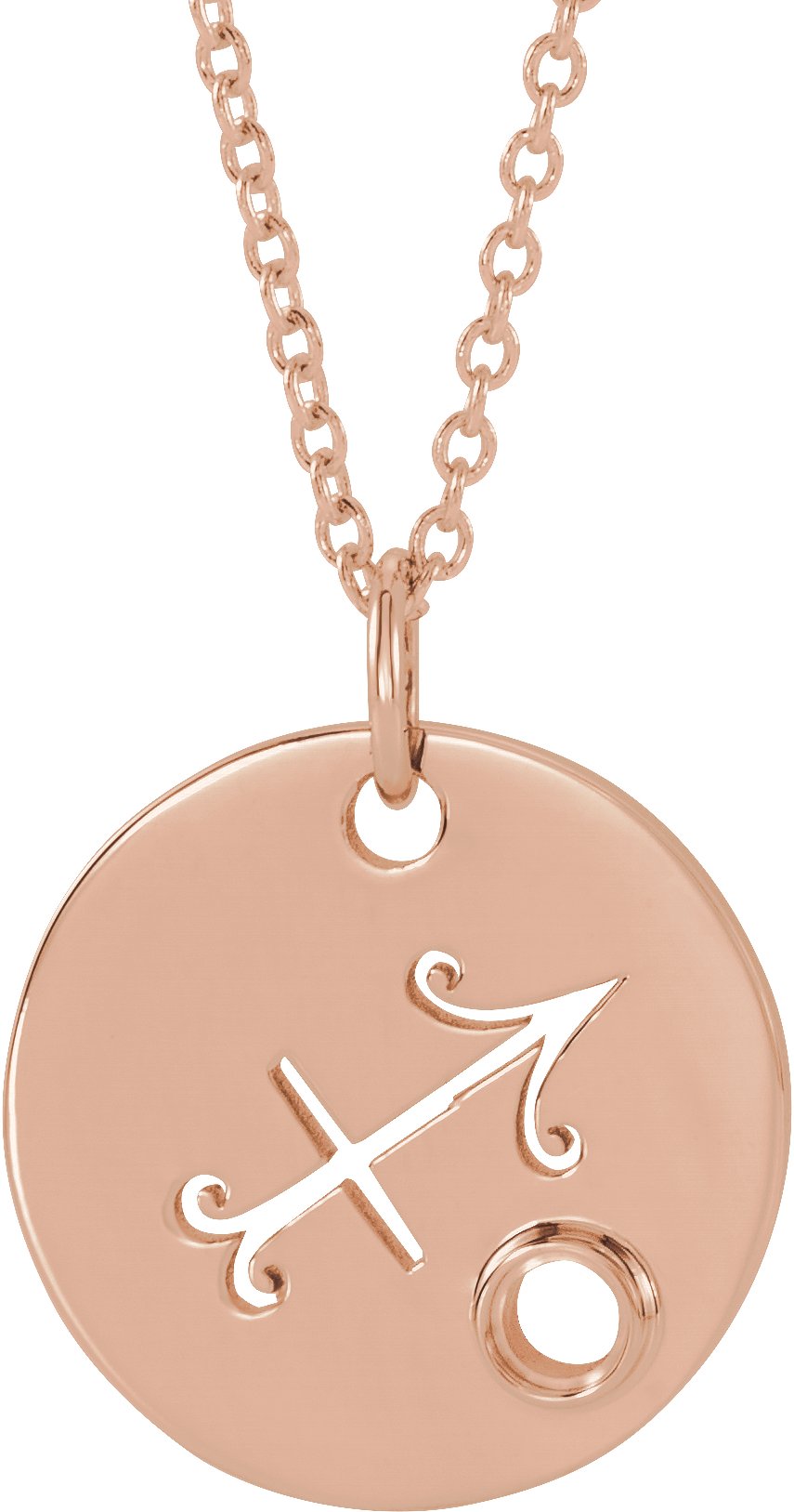 Zodiac Disc Necklace or Pendant