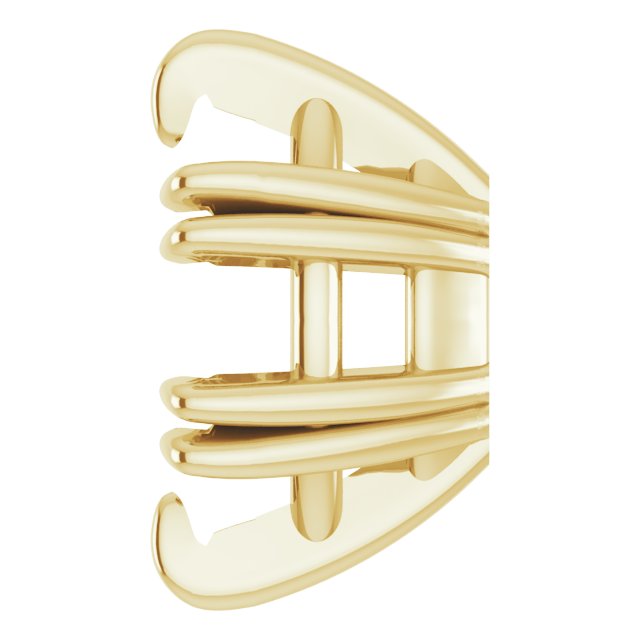Pre-Notched Double-Claw Earring Setting