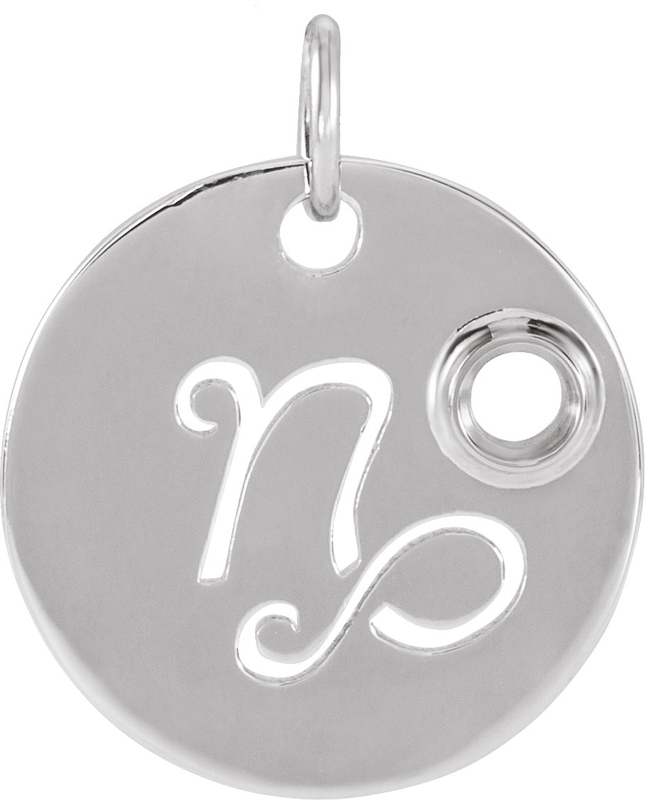 Zodiac Disc Necklace or Pendant