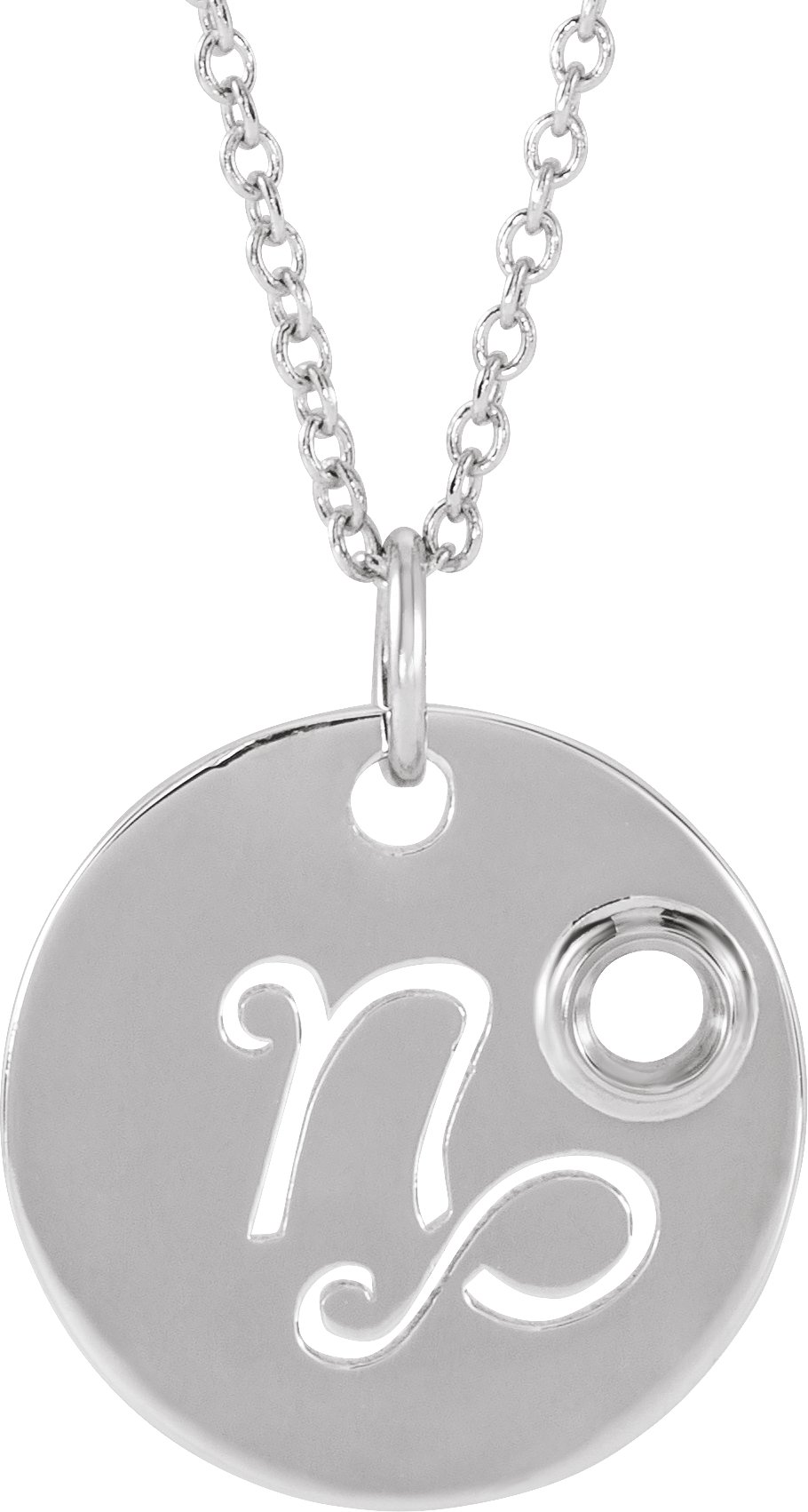 Zodiac Disc Necklace or Pendant