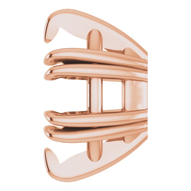 Pre-Notched Double-Claw Earring Setting