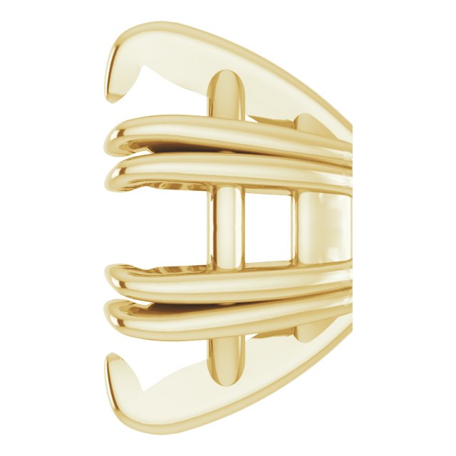 Pre-Notched Double-Claw Earring Setting