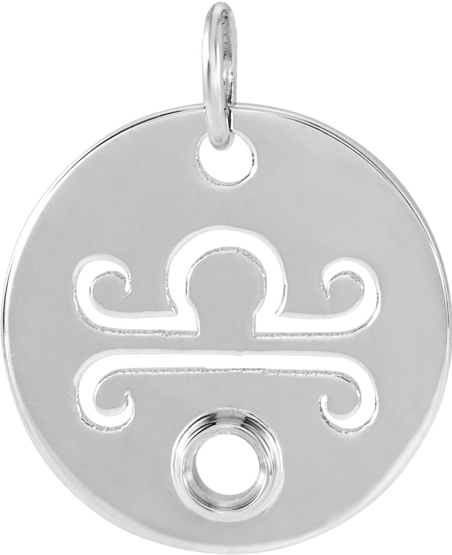 Zodiac Disc Necklace or Pendant