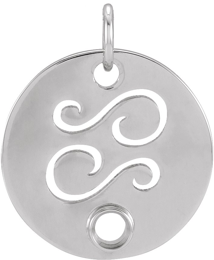 Zodiac Disc Necklace or Pendant