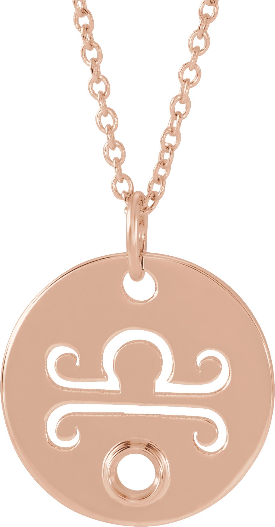 Zodiac Disc Necklace or Pendant