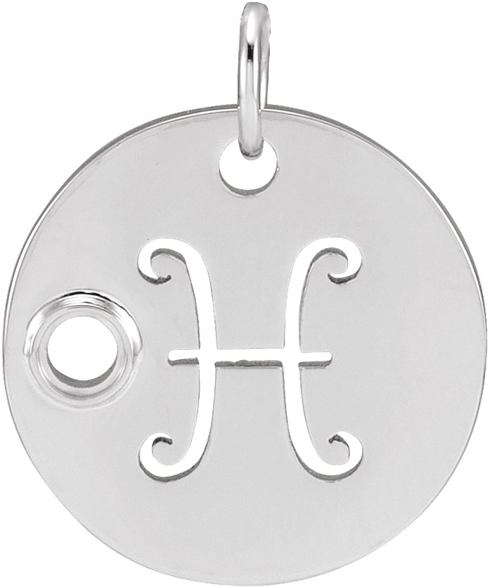 Zodiac Disc Necklace or Pendant