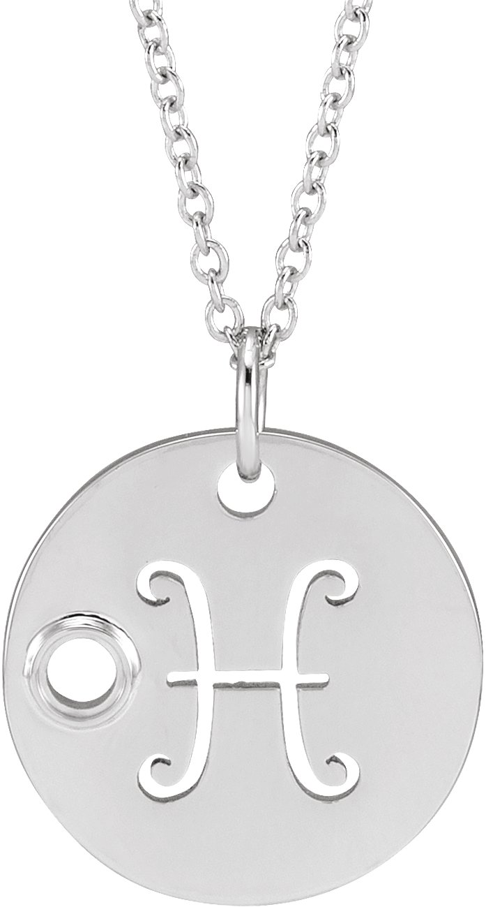 Zodiac Disc Necklace or Pendant