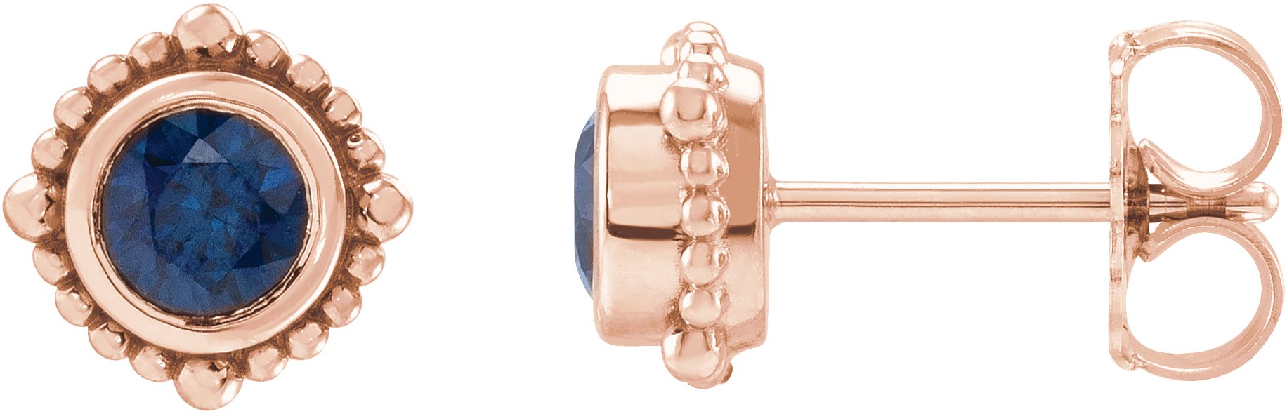 Beaded Halo-Style Stud Earrings