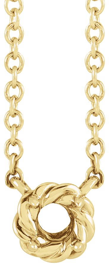 Claw-Prong Rope Necklace or Center