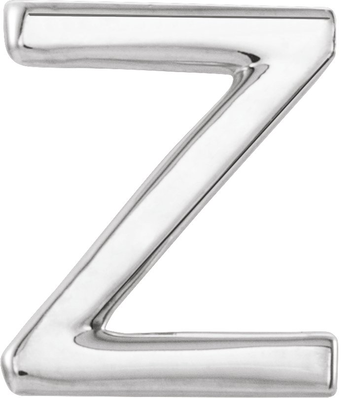 Sterling Silver Single Initial Z Earring