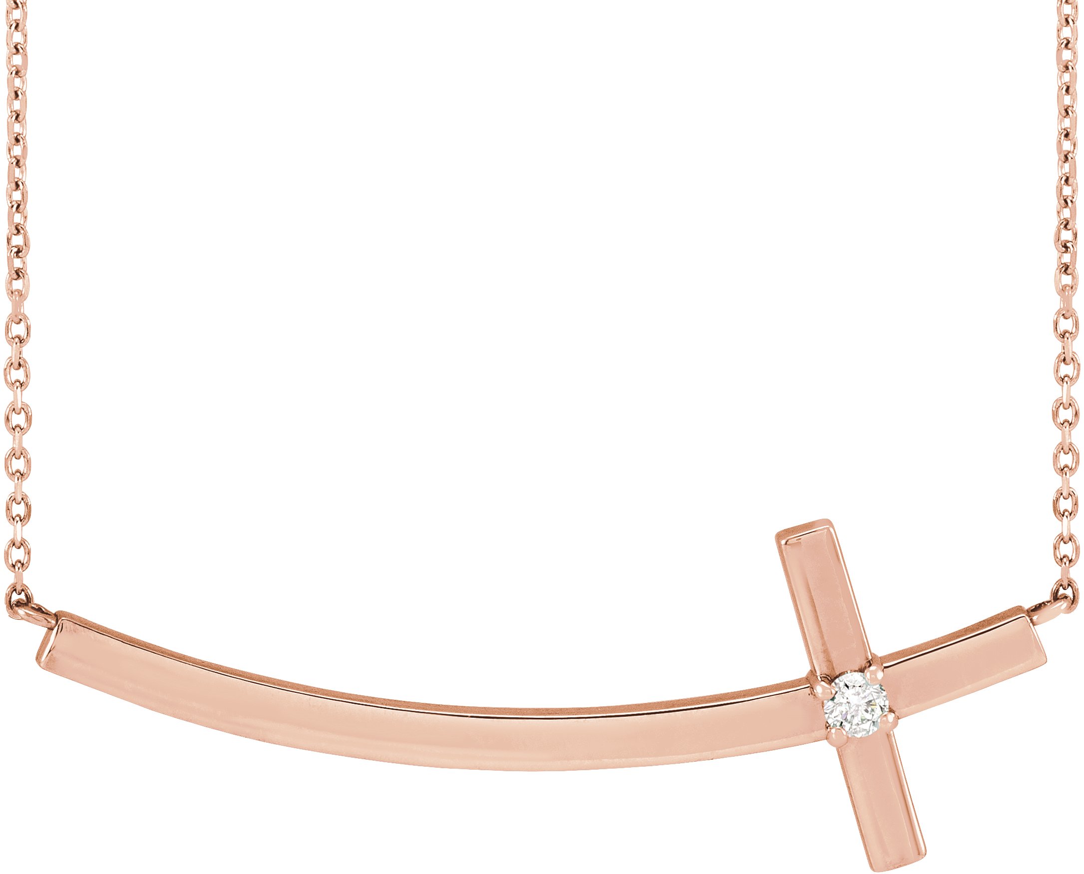 Sideways Cross Necklace or Center