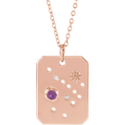 amethyst constellation necklace