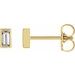 14K Yellow 1/8 CTW Natural Diamond Bezel-Set Earrings
