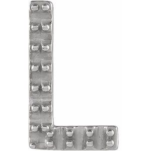 Platinum Single Initial L Earring Mounting